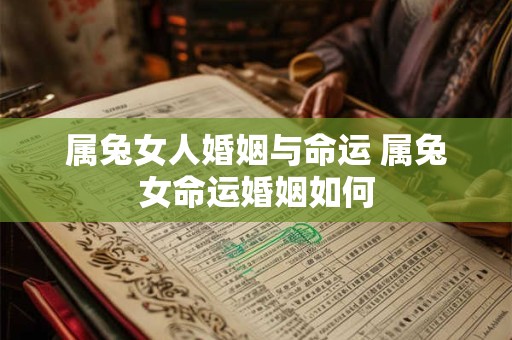 属兔女人婚姻与命运 属兔女命运婚姻如何