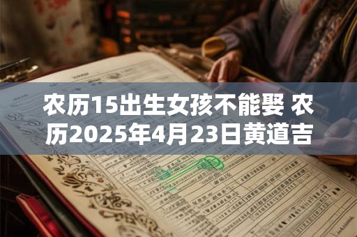 农历15出生女孩不能娶 农历2025年4月23日黄道吉日查询