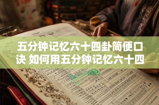 五分钟记忆六十四卦简便口诀 如何用五分钟记忆六十四卦简便口诀