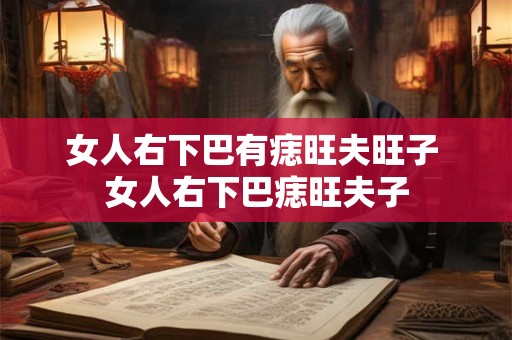 女人右下巴有痣旺夫旺子 女人右下巴痣旺夫子