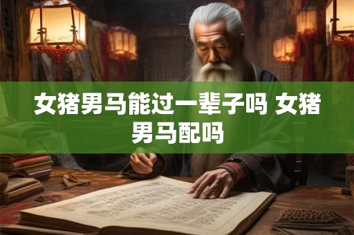 女猪男马能过一辈子吗 女猪男马配吗