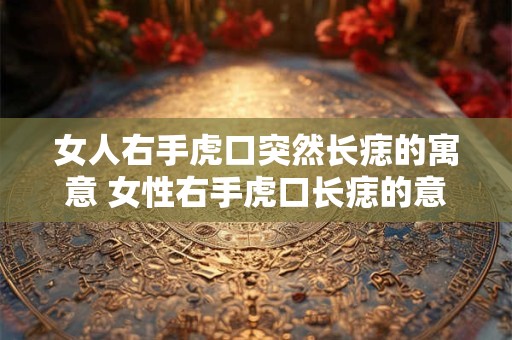 女人右手虎口突然长痣的寓意 女性右手虎口长痣的意义是什么