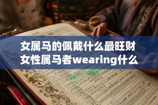 女属马的佩戴什么最旺财 女性属马者wearing什么能提升财运