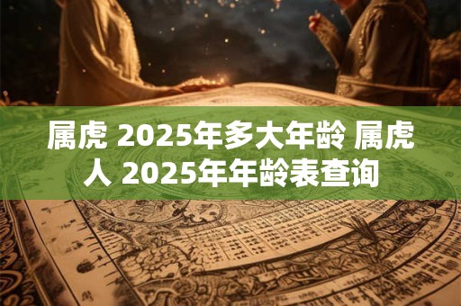 属虎 2025年多大年龄 属虎人 2025年年龄表查询