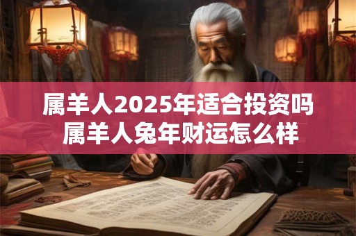 属羊人2025年适合投资吗 属羊人兔年财运怎么样