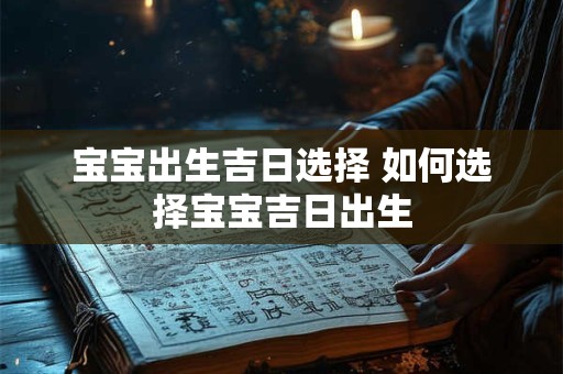 宝宝出生吉日选择 如何选择宝宝吉日出生
