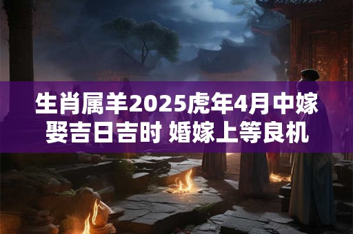 生肖属羊2025虎年4月中嫁娶吉日吉时 婚嫁上等良机