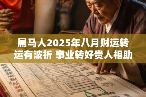 属马人2025年八月财运转运有波折 事业转好贵人相助