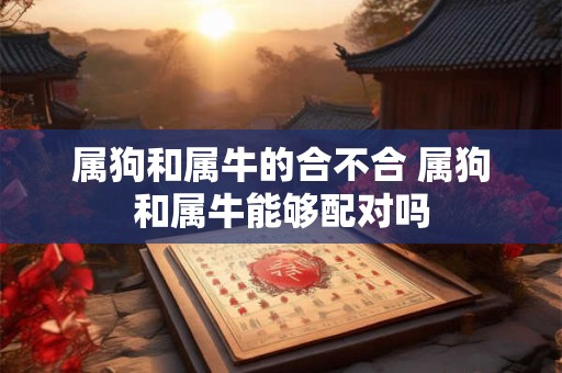 属狗和属牛的合不合 属狗和属牛能够配对吗