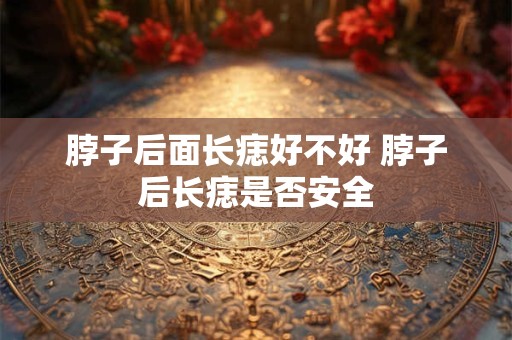 脖子后面长痣好不好 脖子后长痣是否安全