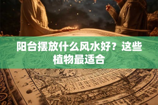 阳台摆放什么风水好？这些植物最适合
