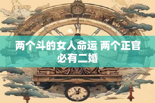 两个斗的女人命运 两个正官必有二婚