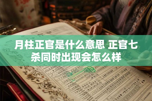月柱正官是什么意思 正官七杀同时出现会怎么样 月柱正官是什么意思 正官七杀同时出现会怎么样