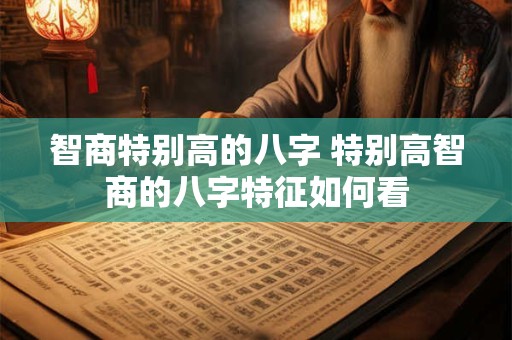 智商特别高的八字 特别高智商的八字特征如何看
