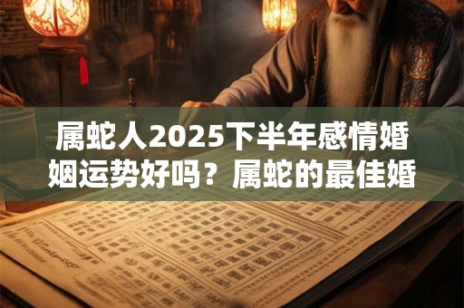 属蛇人2025下半年感情婚姻运势好吗？属蛇的最佳婚配是谁