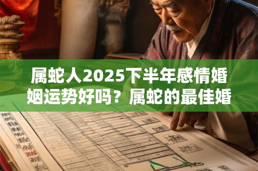 属蛇人2025下半年感情婚姻运势好吗？属蛇的最佳婚配是谁