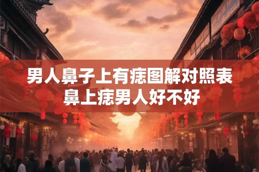 男人鼻子上有痣图解对照表 鼻上痣男人好不好 男人鼻子上有痣图解对照表 鼻上痣男人好不好