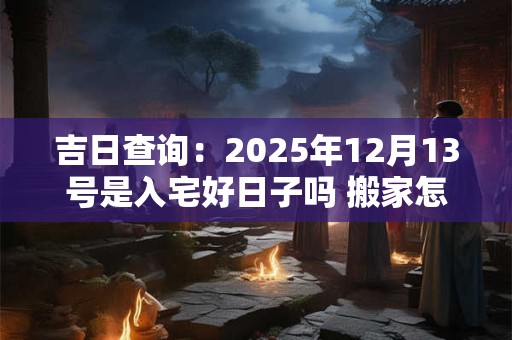吉日查询：2025年12月13号是入宅好日子吗 搬家怎么样