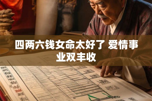 四两六钱女命太好了 爱情事业双丰收 四两六钱女命太好了 爱情事业双丰收