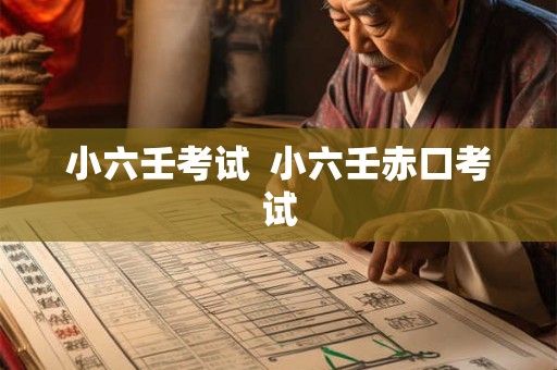小六壬考试  小六壬赤口考试