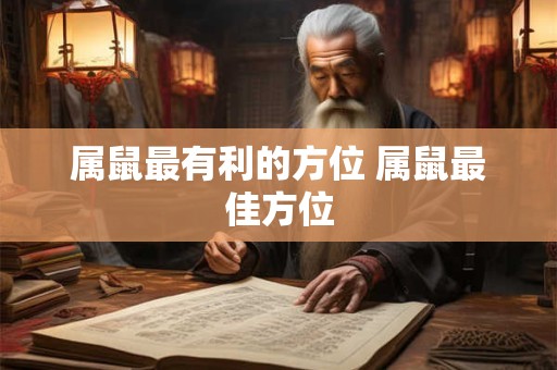 属鼠最有利的方位 属鼠最佳方位