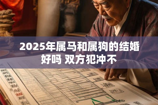 2025年属马和属狗的结婚好吗 双方犯冲不