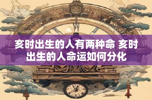 亥时出生的人有两种命 亥时出生的人命运如何分化