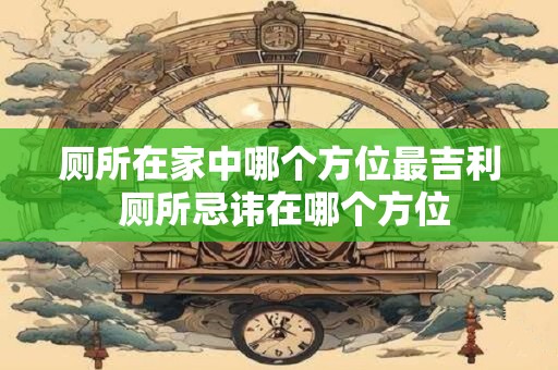 厕所在家中哪个方位最吉利 厕所忌讳在哪个方位