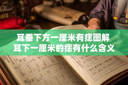 耳垂下方一厘米有痣图解 耳下一厘米的痣有什么含义