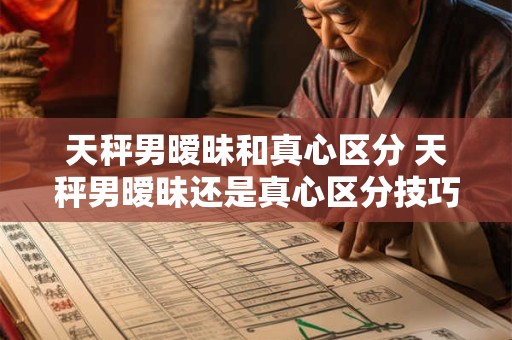 天秤男暧昧和真心区分 天秤男暧昧还是真心区分技巧