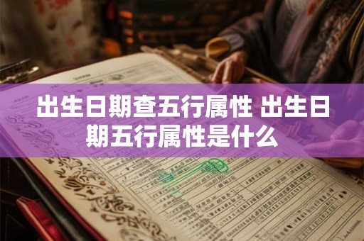 出生日期查五行属性 出生日期五行属性是什么