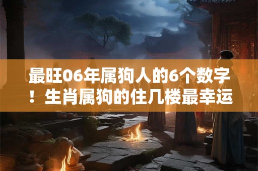 最旺06年属狗人的6个数字！生肖属狗的住几楼最幸运
