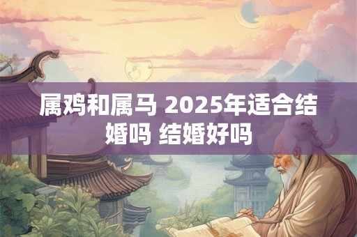 属鸡和属马 2025年适合结婚吗 结婚好吗