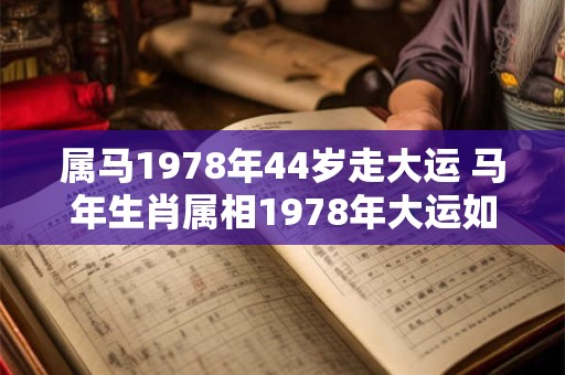 属马1978年44岁走大运 马年生肖属相1978年大运如何