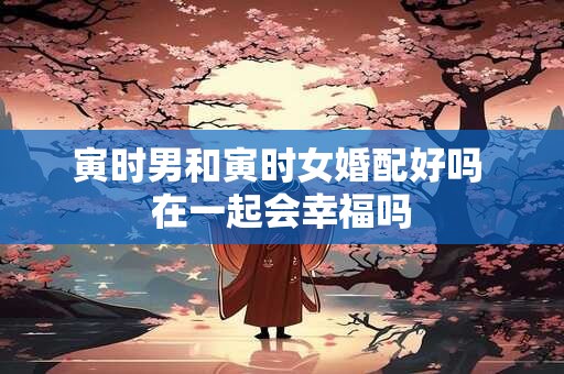 寅时男和寅时女婚配好吗 在一起会幸福吗