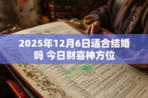 2025年12月6日适合结婚吗 今日财喜神方位