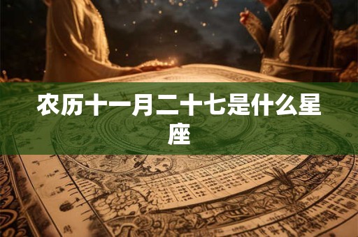 农历十一月二十七是什么星座