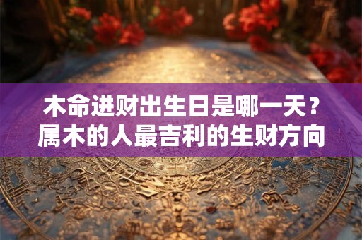 木命进财出生日是哪一天？属木的人最吉利的生财方向