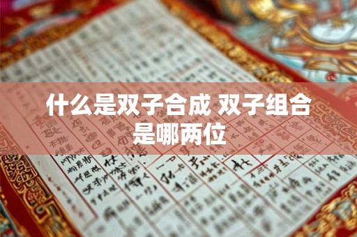 什么是双子合成 双子组合是哪两位