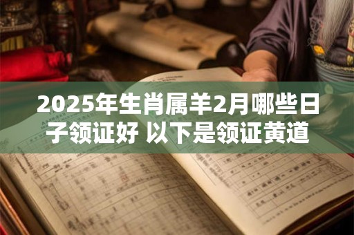 2025年生肖属羊2月哪些日子领证好 以下是领证黄道吉日