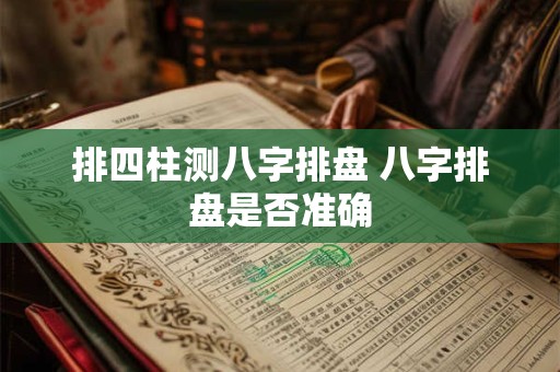 排四柱测八字排盘 八字排盘是否准确