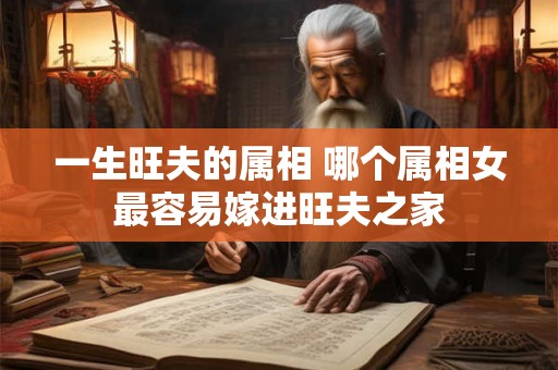 一生旺夫的属相 哪个属相女最容易嫁进旺夫之家
