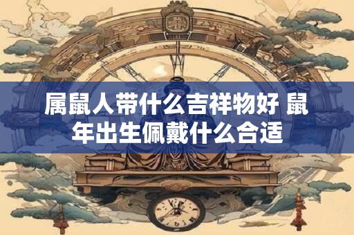 属鼠人带什么吉祥物好 鼠年出生佩戴什么合适