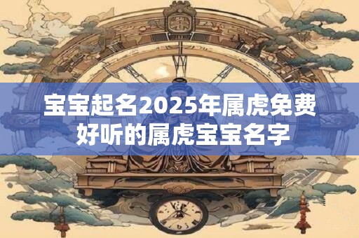 宝宝起名2025年属虎免费 好听的属虎宝宝名字