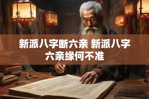 新派八字断六亲 新派八字六亲缘何不准