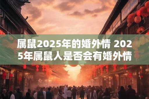 属鼠2025年的婚外情 2025年属鼠人是否会有婚外情 属鼠2025年的婚外情 2025年属鼠人是否会有婚外情