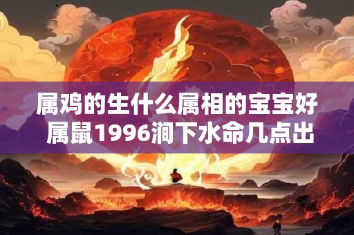属鸡的生什么属相的宝宝好 属鼠1996涧下水命几点出生好