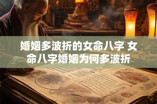 婚姻多波折的女命八字 女命八字婚姻为何多波折