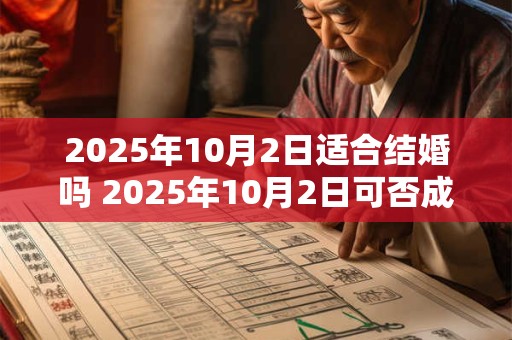 2025年10月2日适合结婚吗 2025年10月2日可否成婚