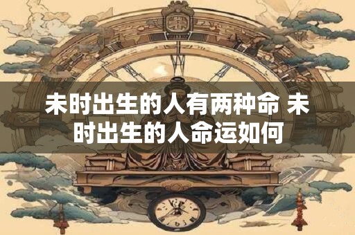 未时出生的人有两种命 未时出生的人命运如何